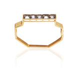 Load image into Gallery viewer, GOLDEN TAN : THE BANGLE/KADA STYLE SWAROVSKI BRACELET.
