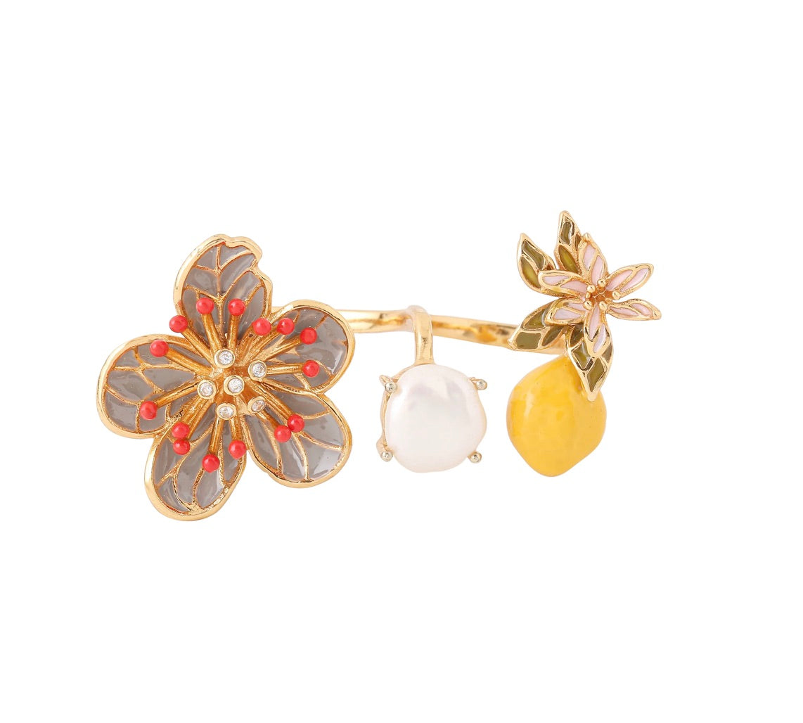 OONA DOUBLE LEMON RING