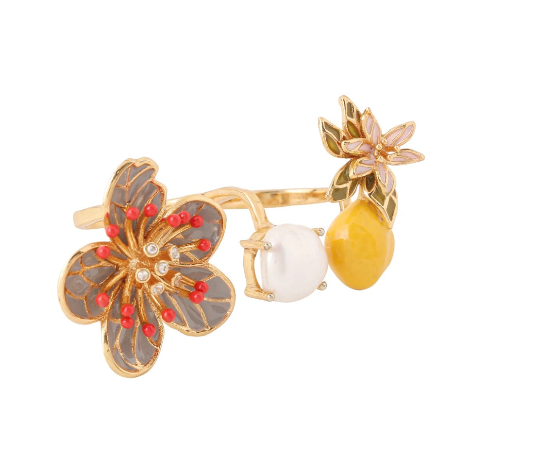 OONA DOUBLE LEMON RING
