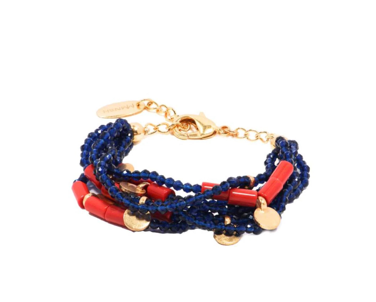 BOHÊME BEADS CORAL BRACELET