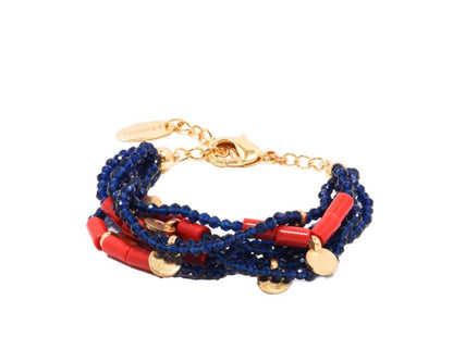 BOHÊME BEADS CORAL BRACELET