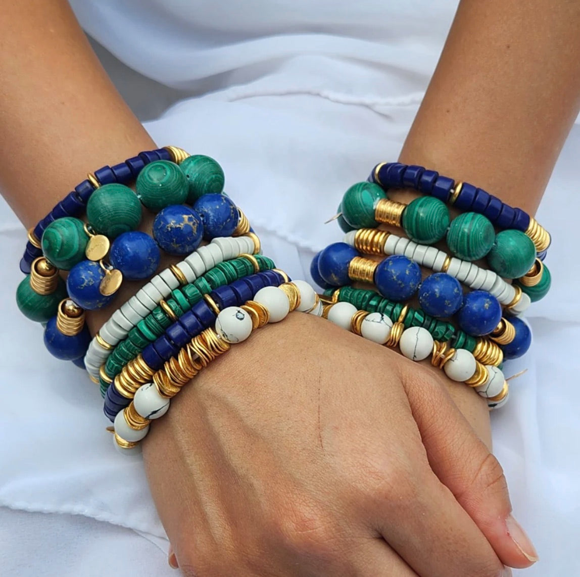 BOHÊME BEADS HOWLITE BRACELET