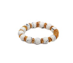 Load image into Gallery viewer, BOHÊME BEADS HOWLITE BALL BRACELET
