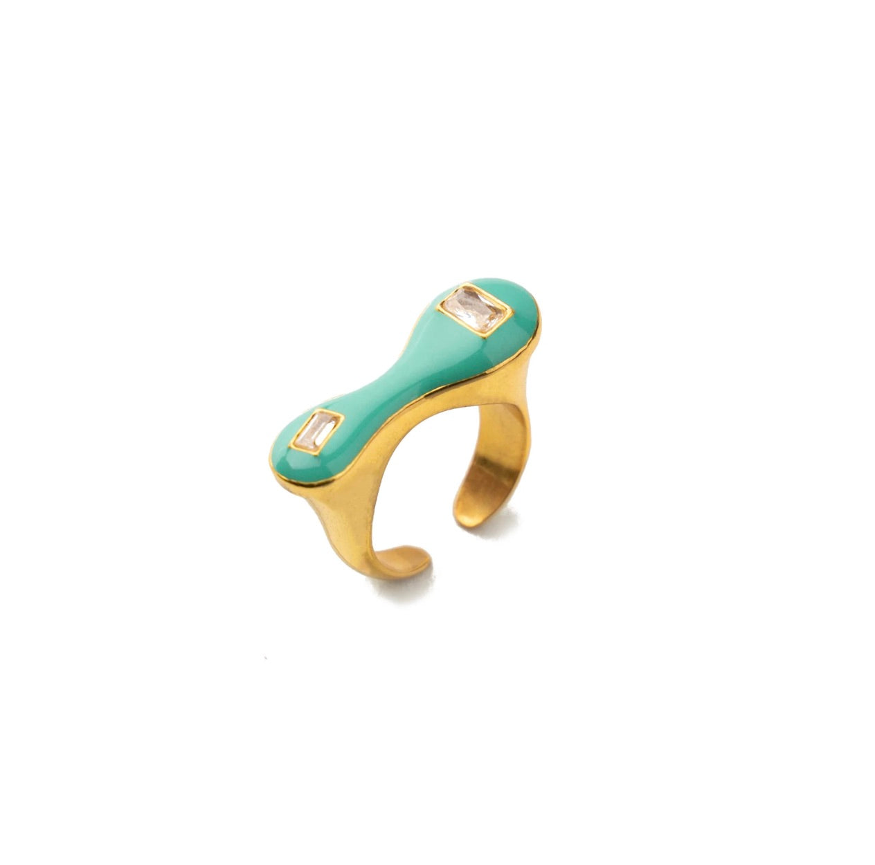 SEA BLUE BLOB RING