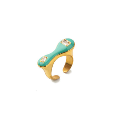 SEA BLUE BLOB RING