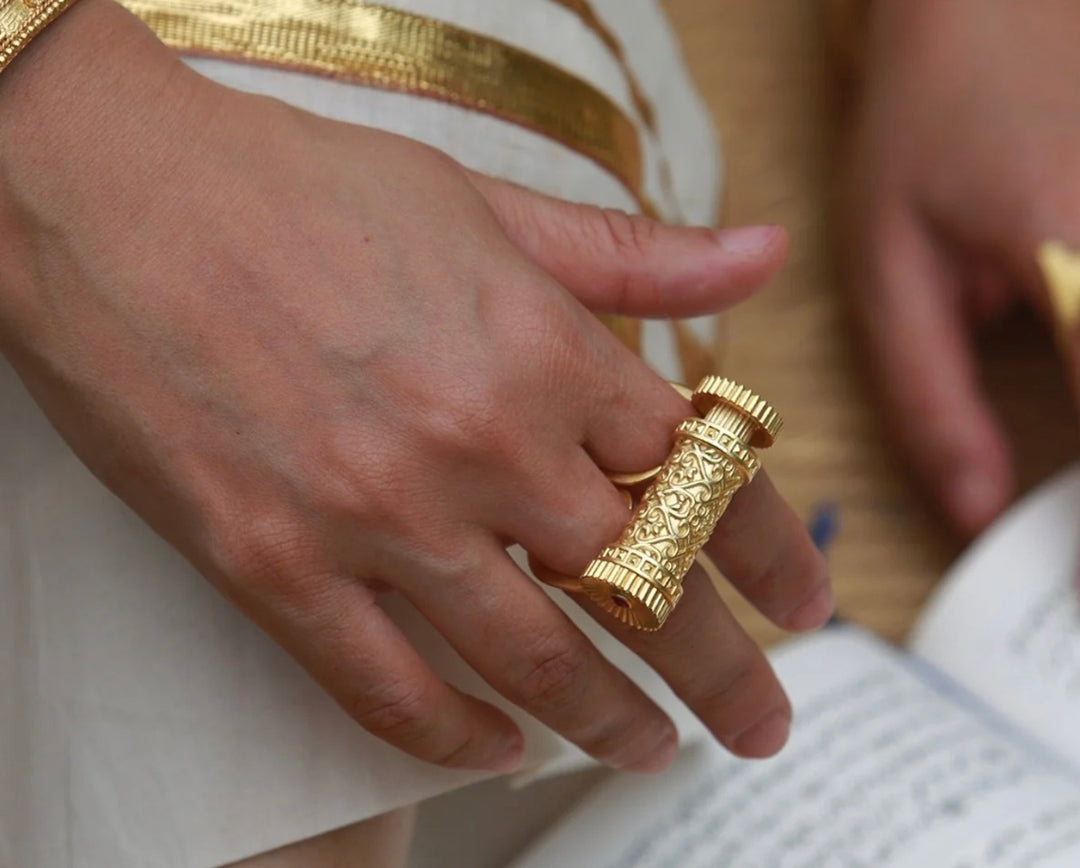 SCROLLS OF TIME STATEMENT RING