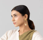 Load image into Gallery viewer, KAMAL LOTUS GOLD EARRINGS
