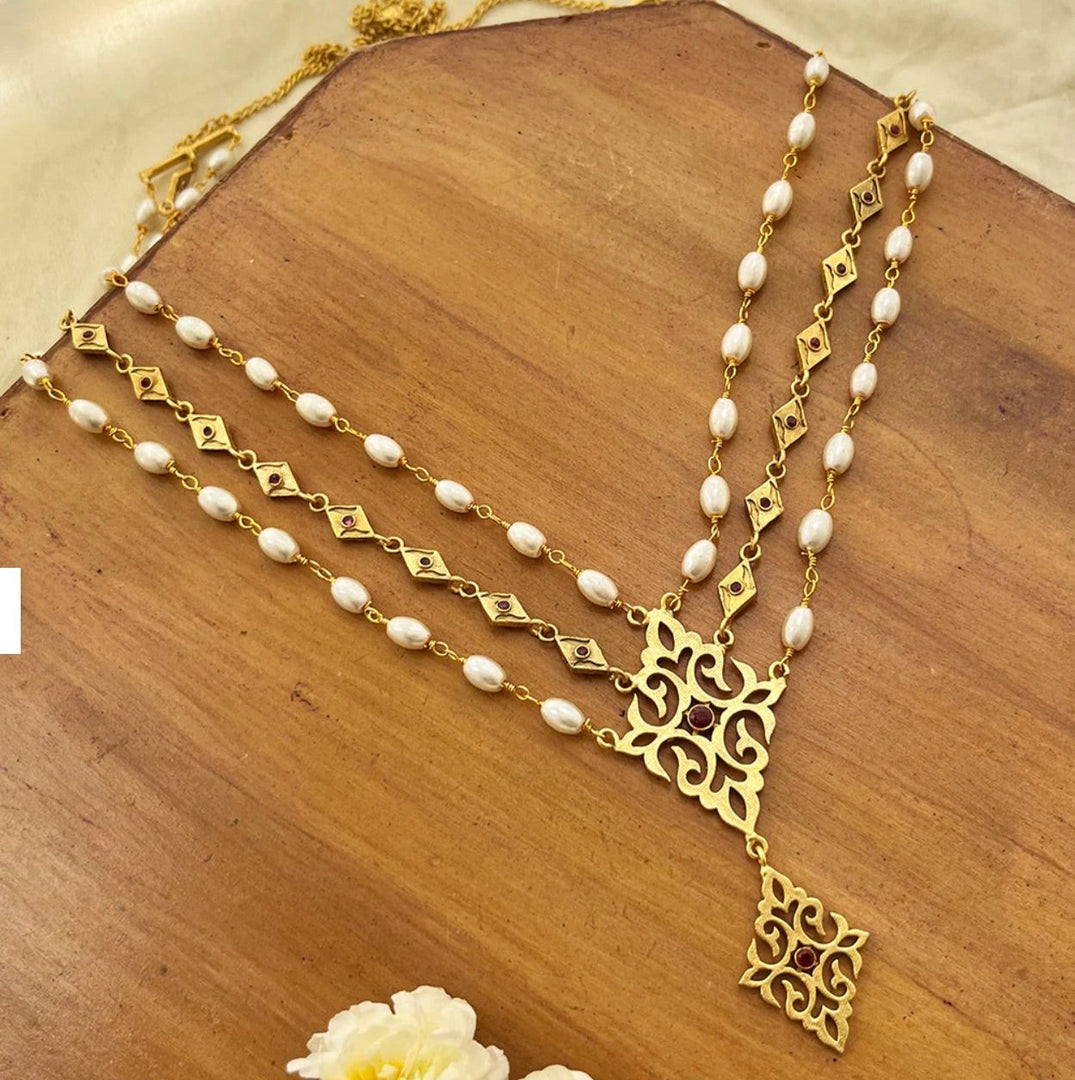 ANANTYA MULTI LAYERED PEARL NECKLACE