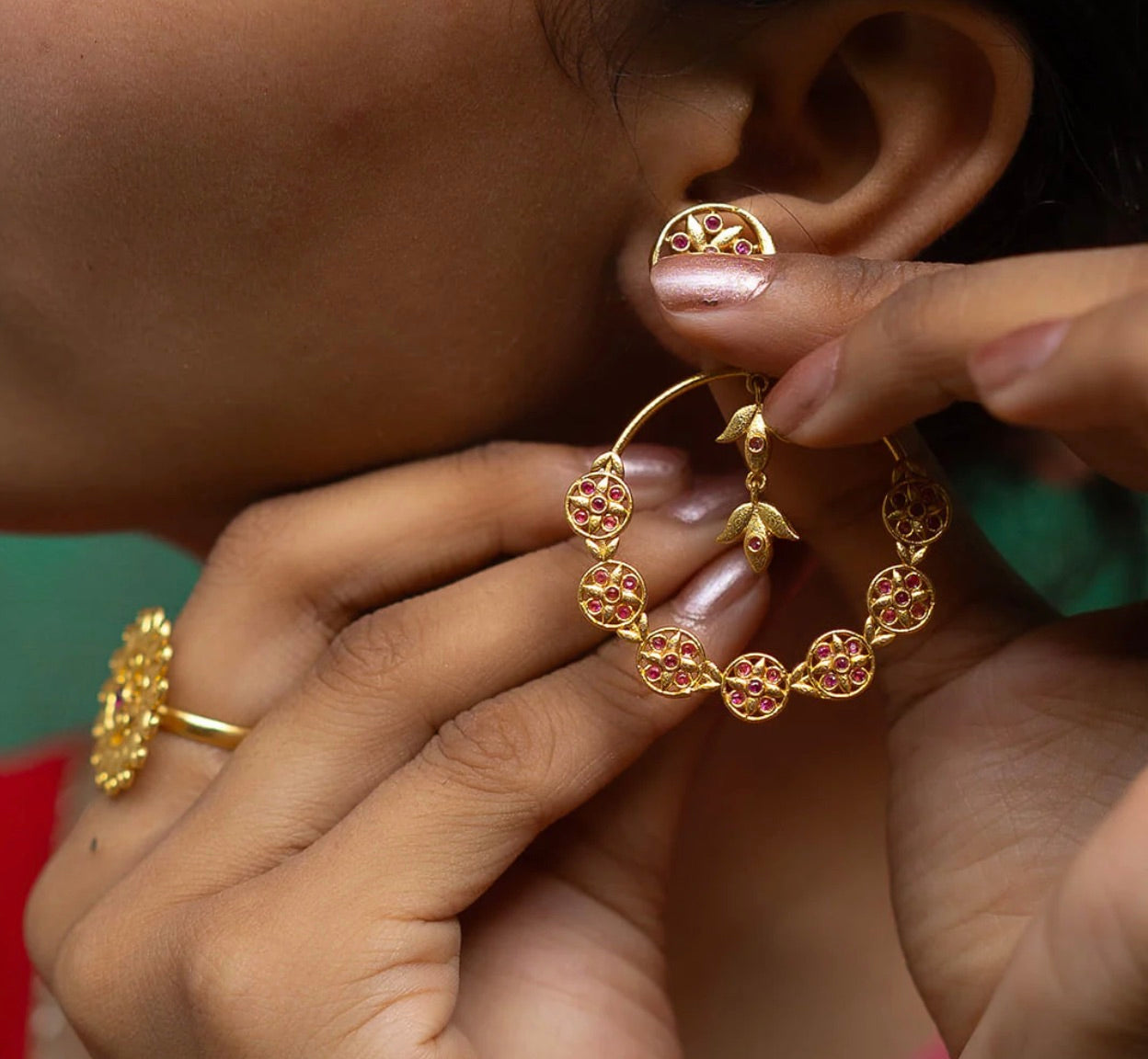 GULBAND CHANDBALI EARRINGS