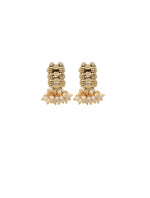 Load image into Gallery viewer, FALAK TEMPLE SMALL PEARL EARRING
