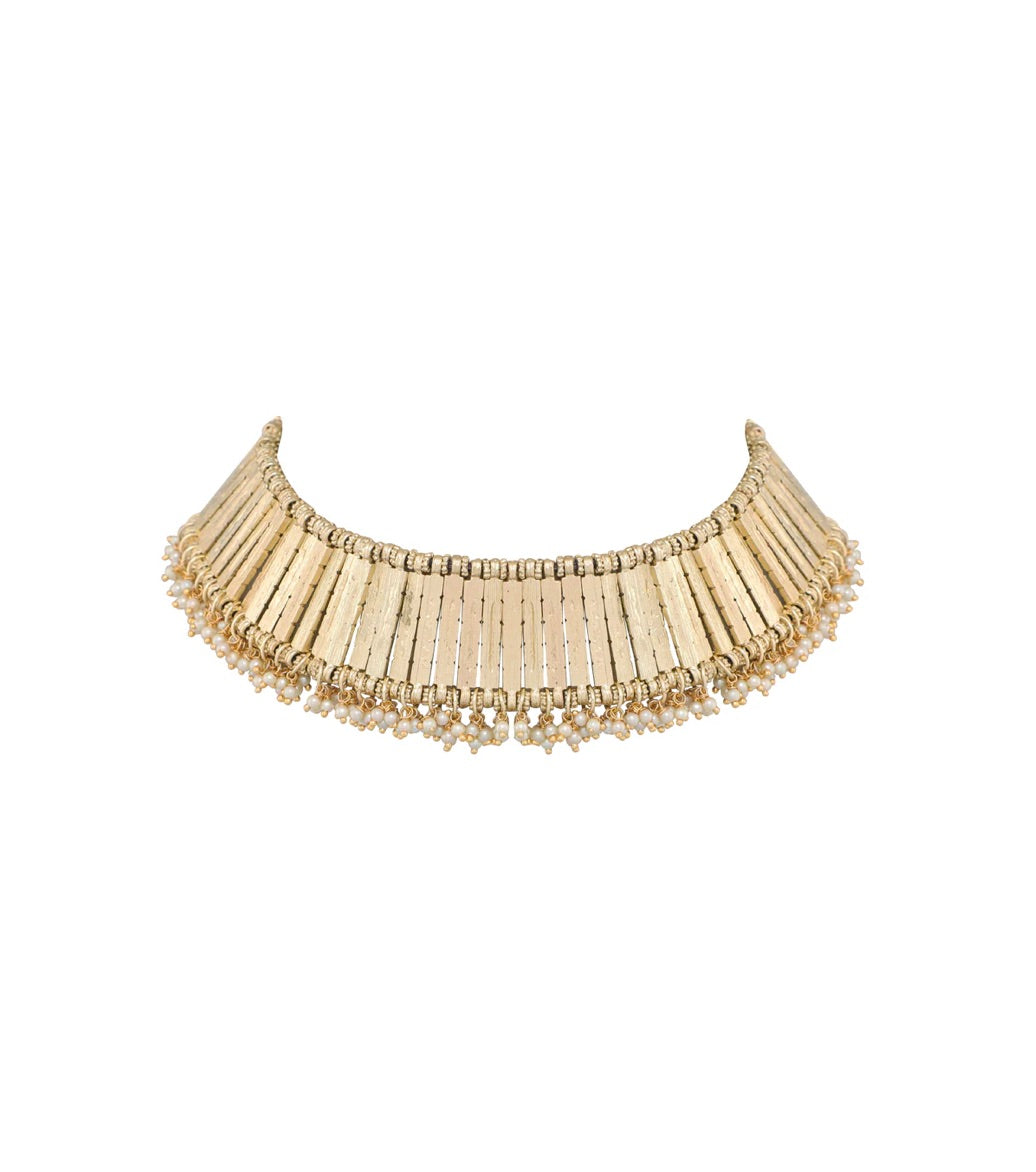 SHAHI PEARL GOLD NECKLACE