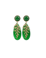 Load image into Gallery viewer, LEAF STONE EARRINGS
