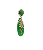 Load image into Gallery viewer, LEAF STONE EARRINGS
