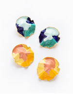 Load image into Gallery viewer, SUNRISE SWIRL EARRINGS - YELLOW
