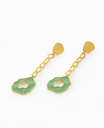 Load image into Gallery viewer, GREEN DRIP EARRINGS
