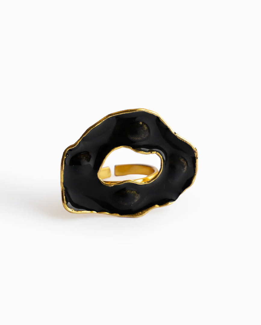 CHROMA CURVE RING - BLACK