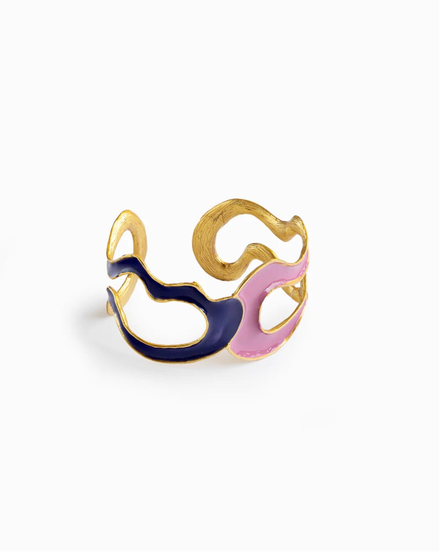 PINK & PURPLE WAVE CUFF