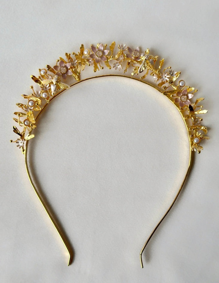LOTUS BLOOMS TIARA HAIRBAND
