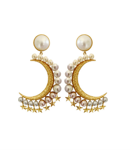 ORA CRESCENT MOON DANGLERS