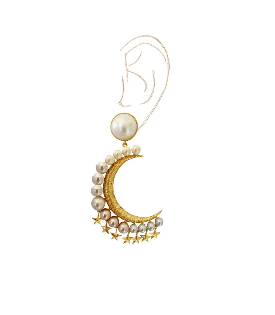 ORA CRESCENT MOON DANGLERS