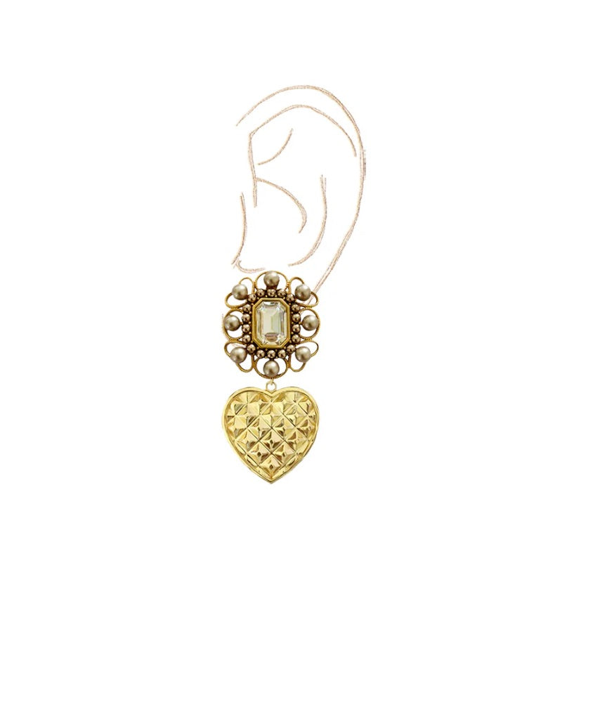 FILIGREE HEART DROPS