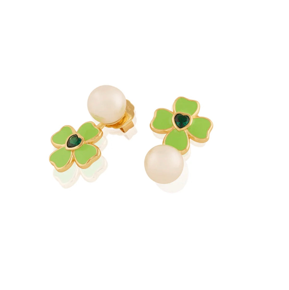 NEON CLOVER EARRINGS
