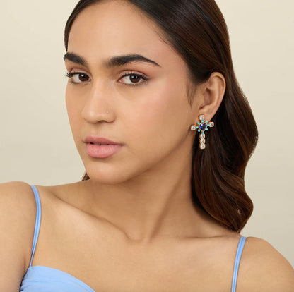 CROSS MY HEART EARRINGS