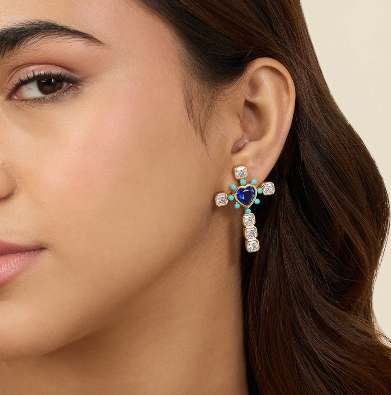 CROSS MY HEART EARRINGS