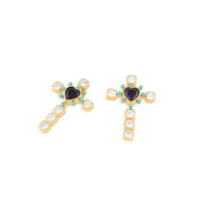 CROSS MY HEART EARRINGS