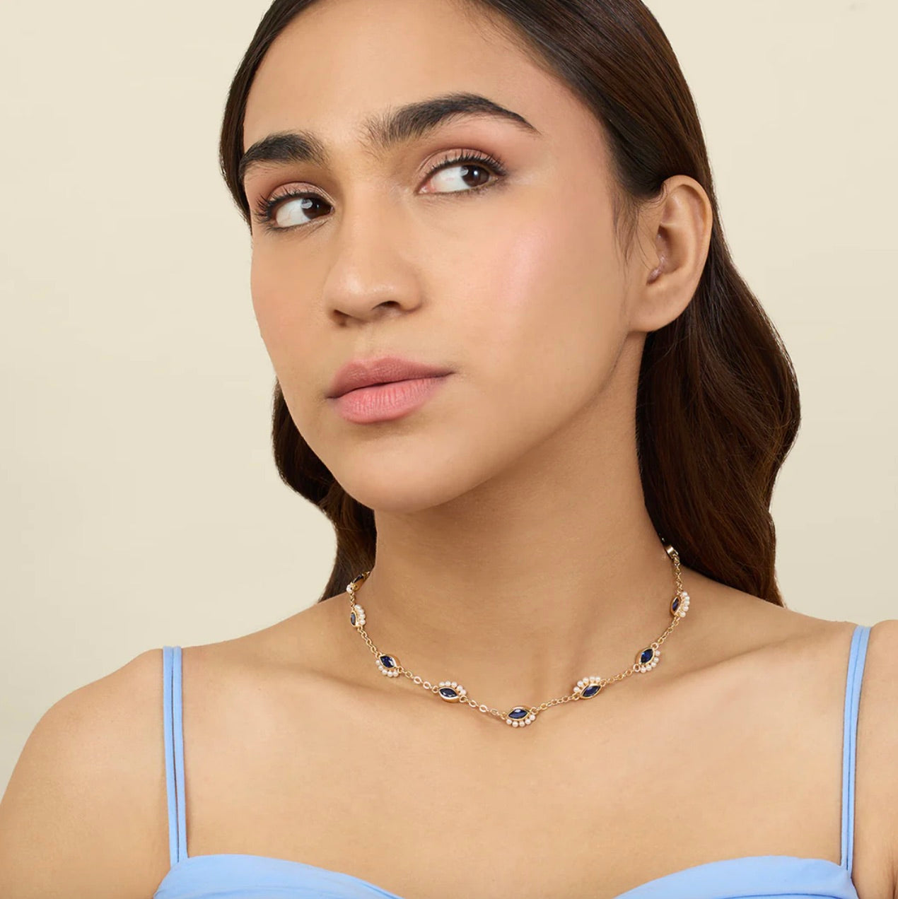 SUMMER EYES CHOKER NECKLACE