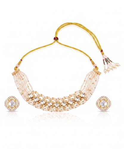 Sheesh Mahal Pearl Choker Set