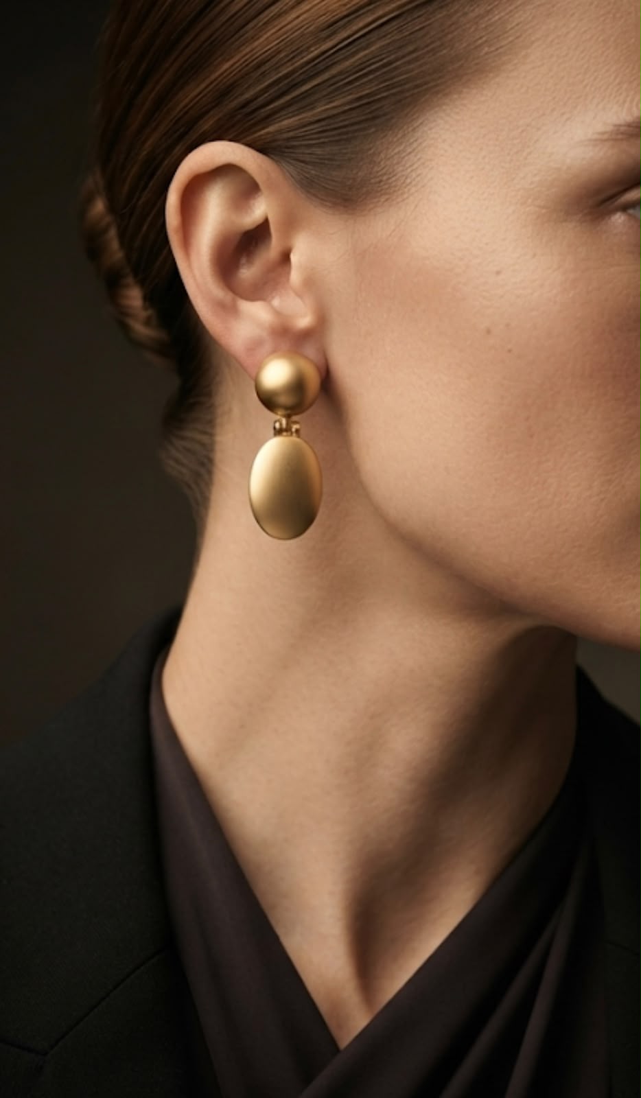 Solis Dual-Sphere Drop Earrings