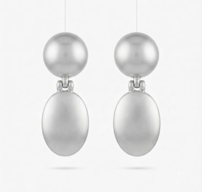 Solis Dual-Sphere Drop Earrings