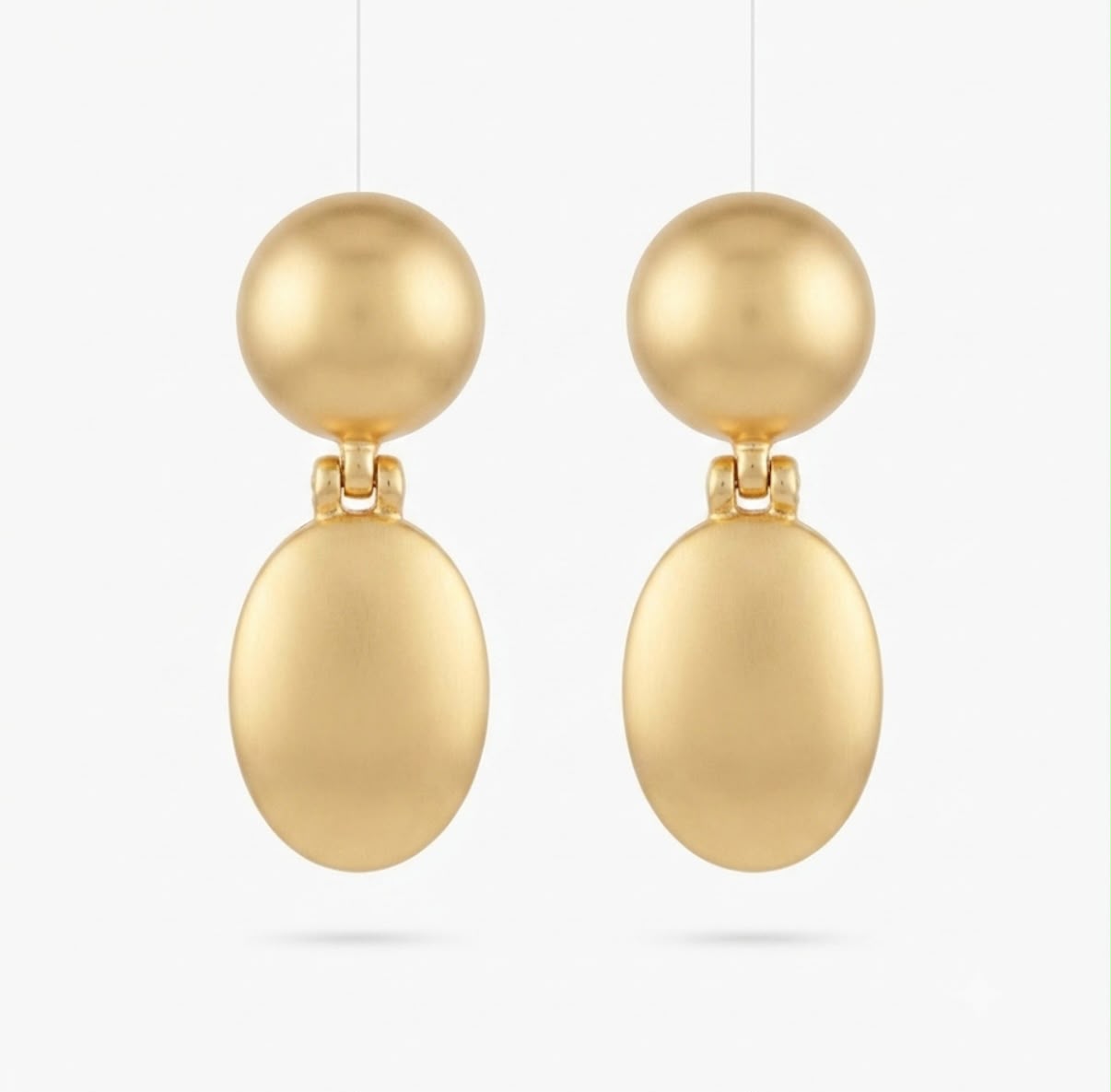 Solis Dual-Sphere Drop Earrings