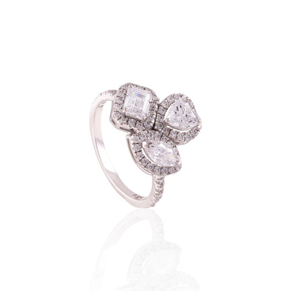 Solstice Three-Stone Ring