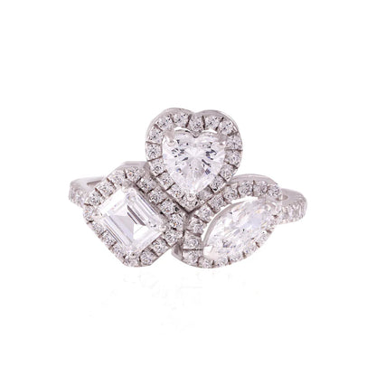 Solstice Three-Stone Ring