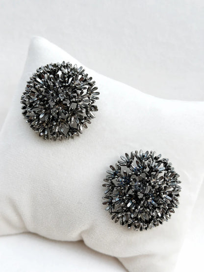 Springtime Sunshine Studs Black