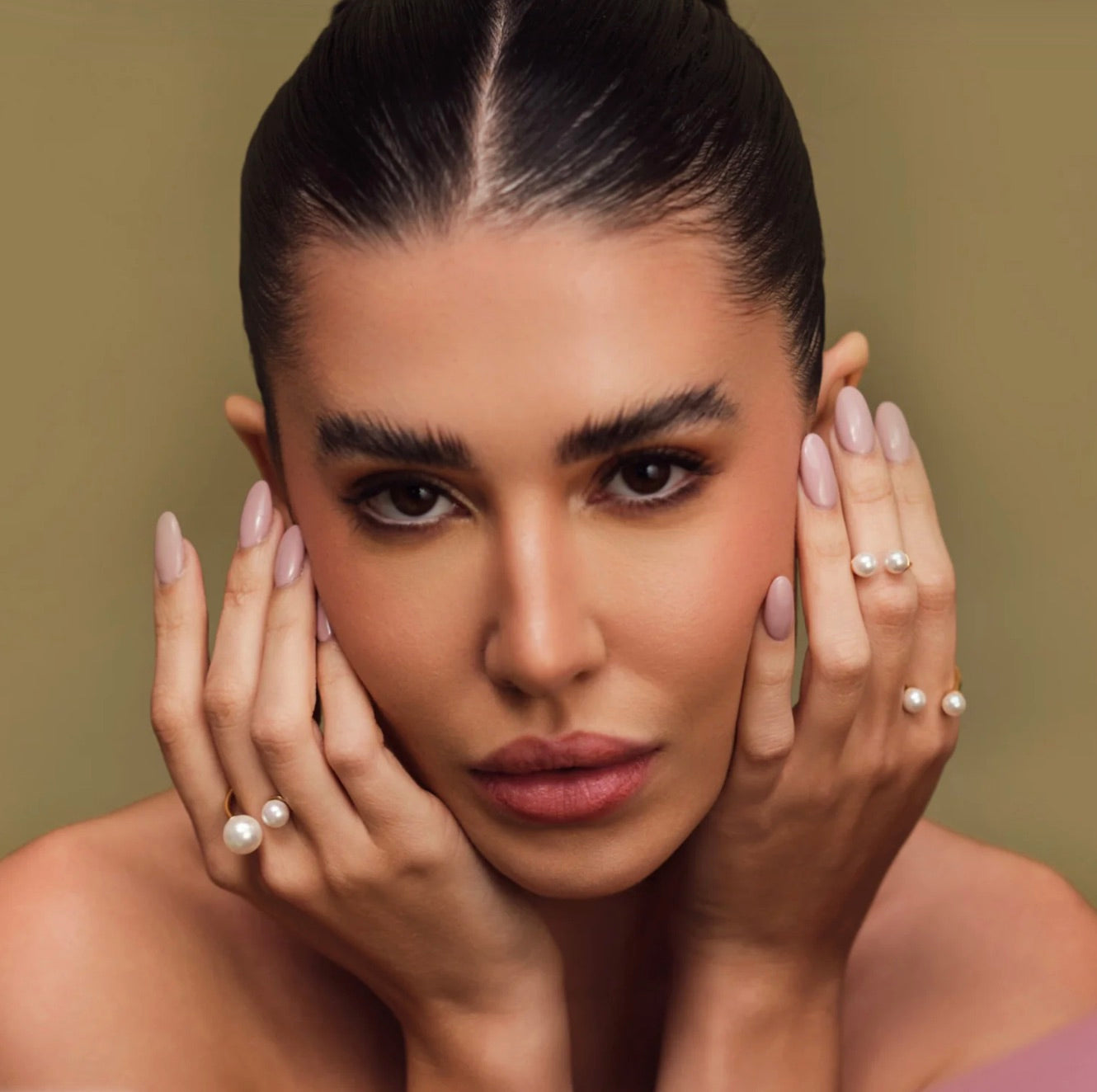 Anaash , RIng Set, Pearl Ring