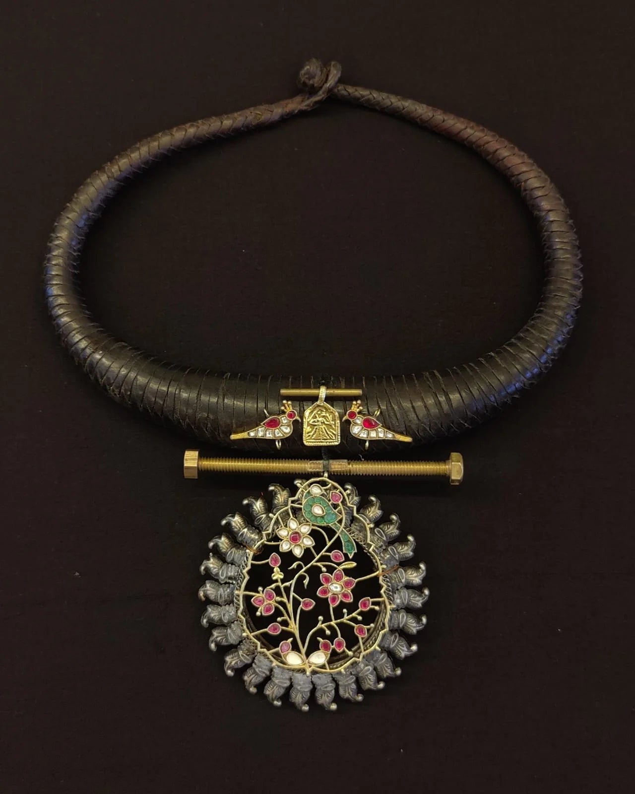 The Ebony Bloom Torque Necklace