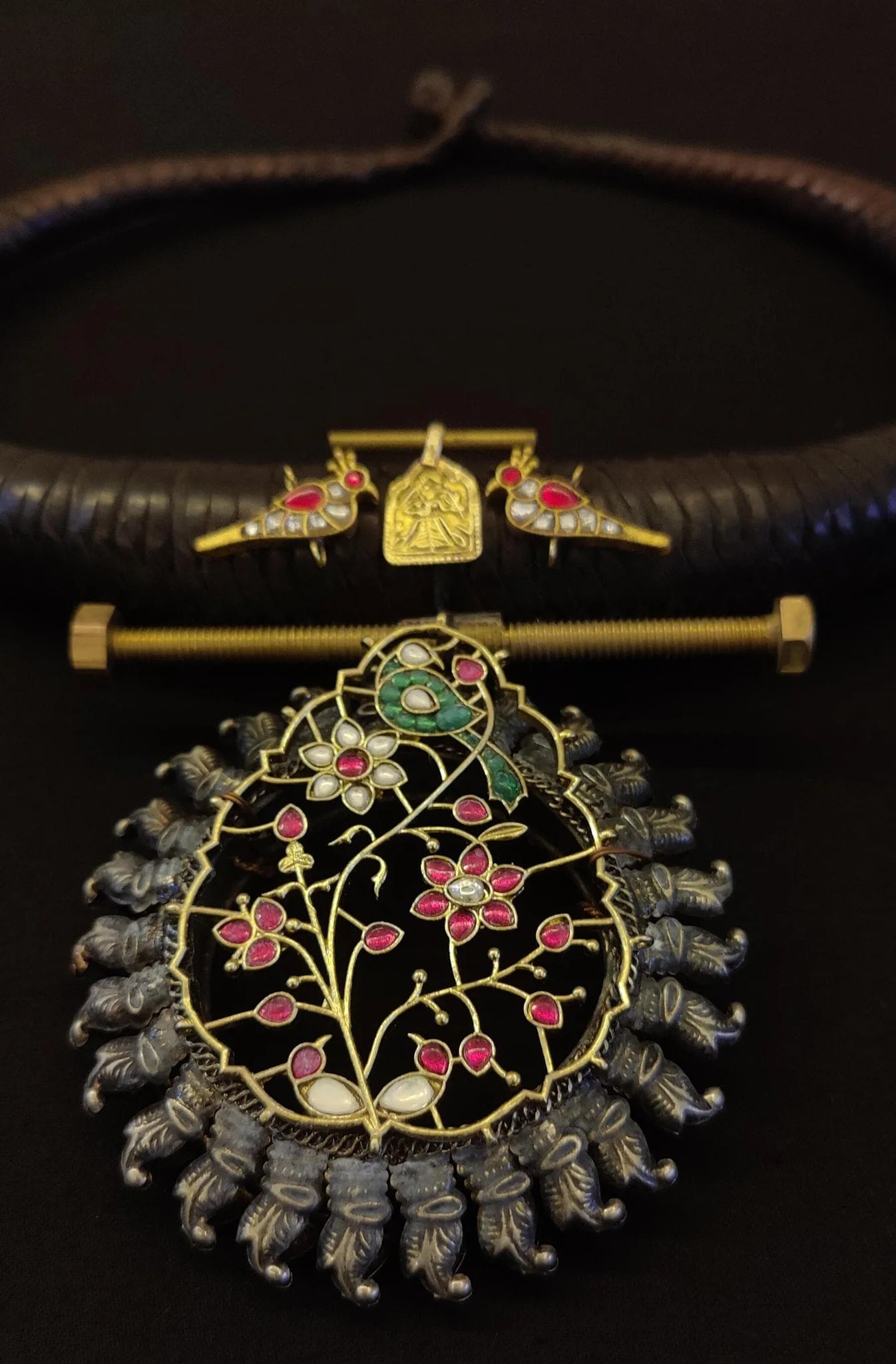 The Ebony Bloom Torque Necklace