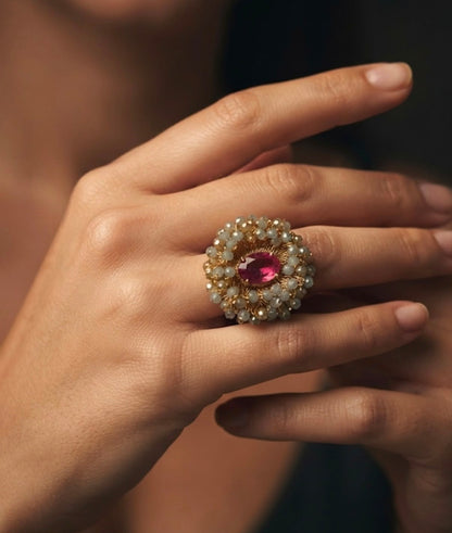 The Gilded Shizuka Ruby Statement Ring