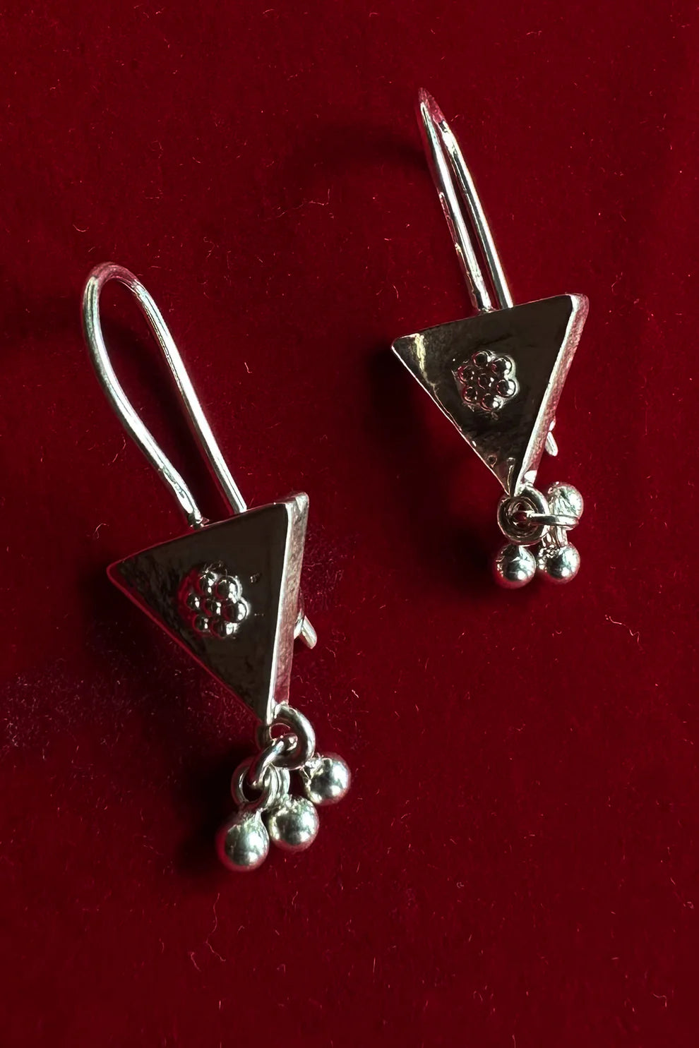 Trinetra Baali Earrings Silver