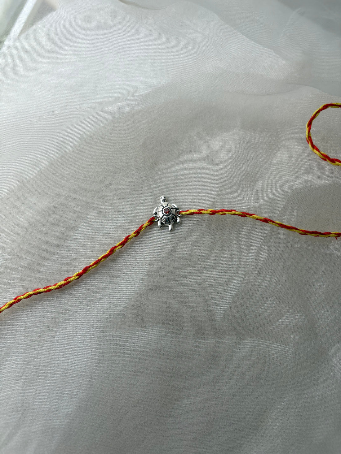 Turtle Rakhi Silver