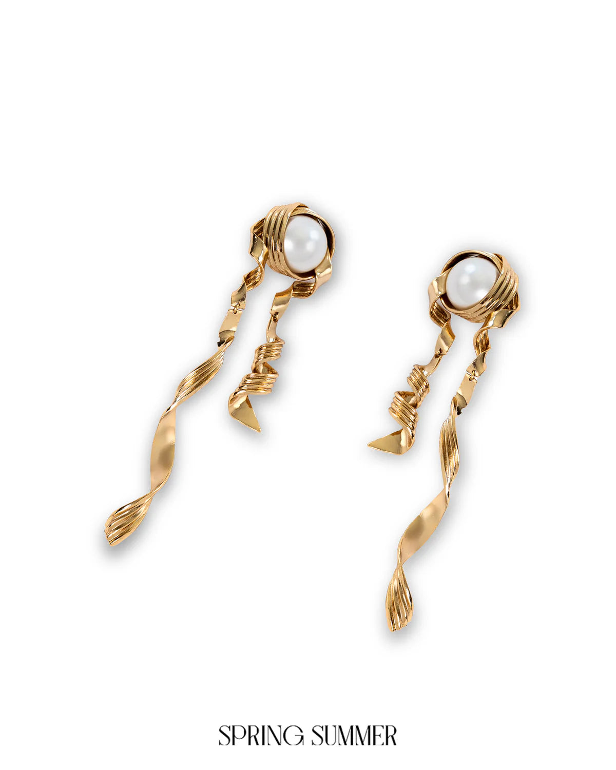 Twiddle Pearl Earrings