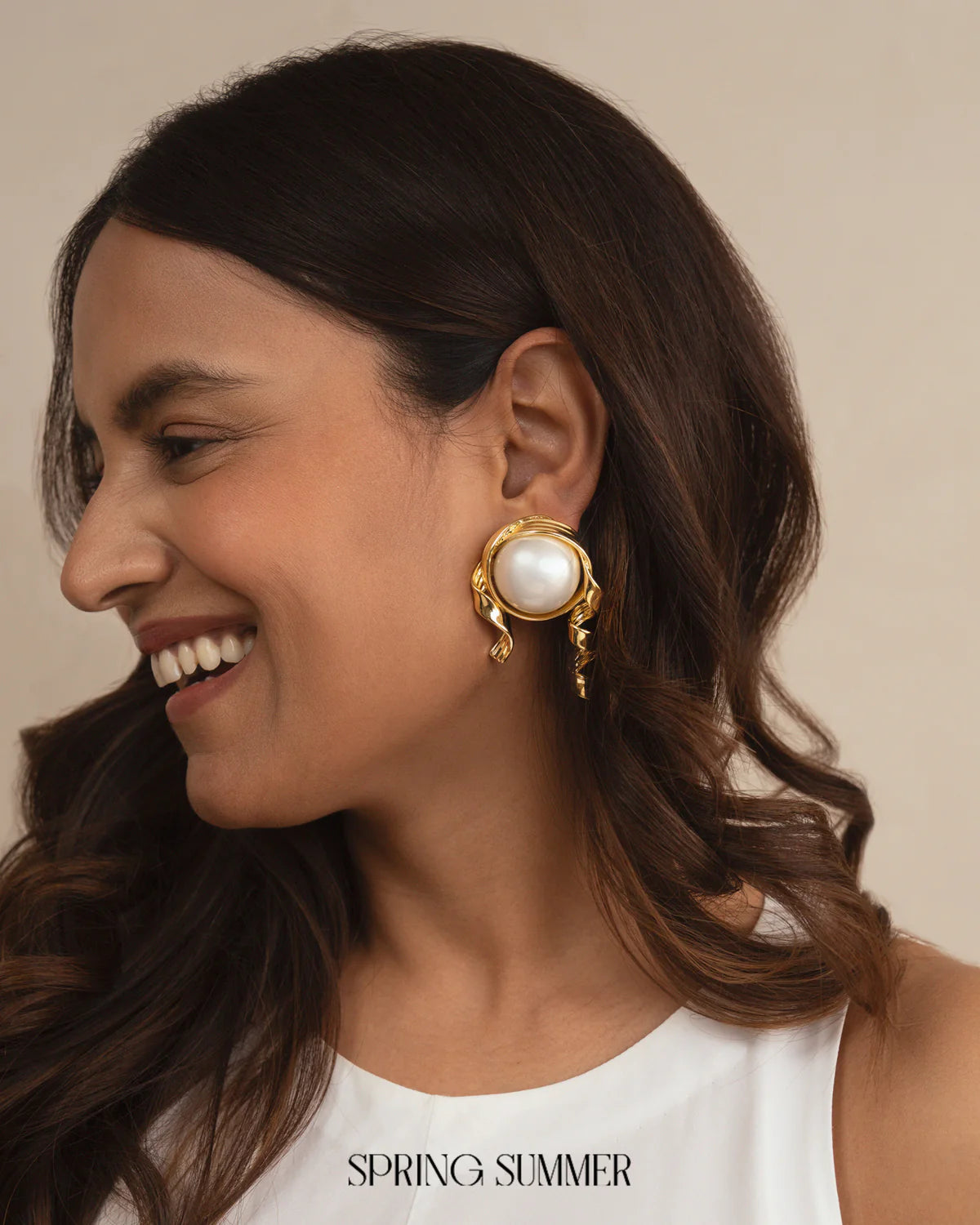 Twiddle Pearl Studs