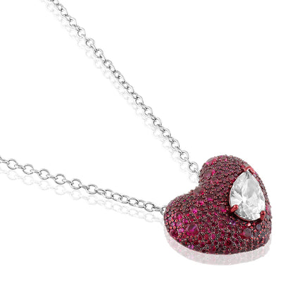 Violetta Ruby Pendant Necklace