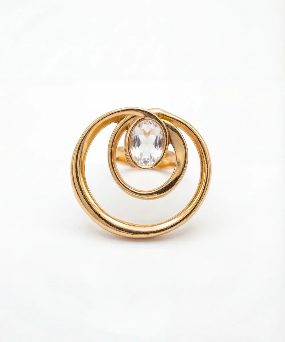 Wave Curve Ring