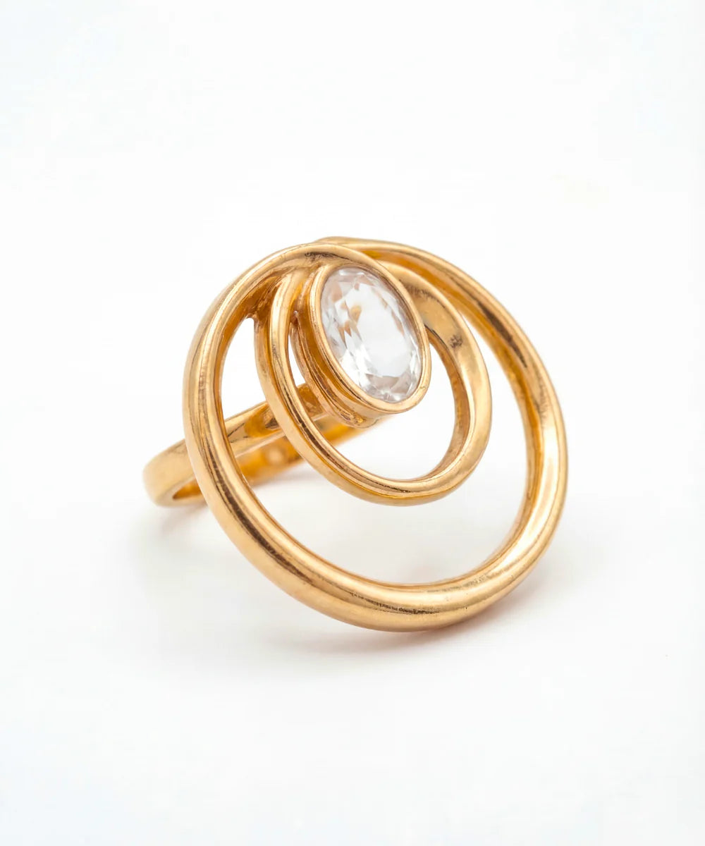Wave Curve Ring