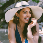 Load image into Gallery viewer, POOJA HEGDE IN RAIN CLOUD EARRINGS
