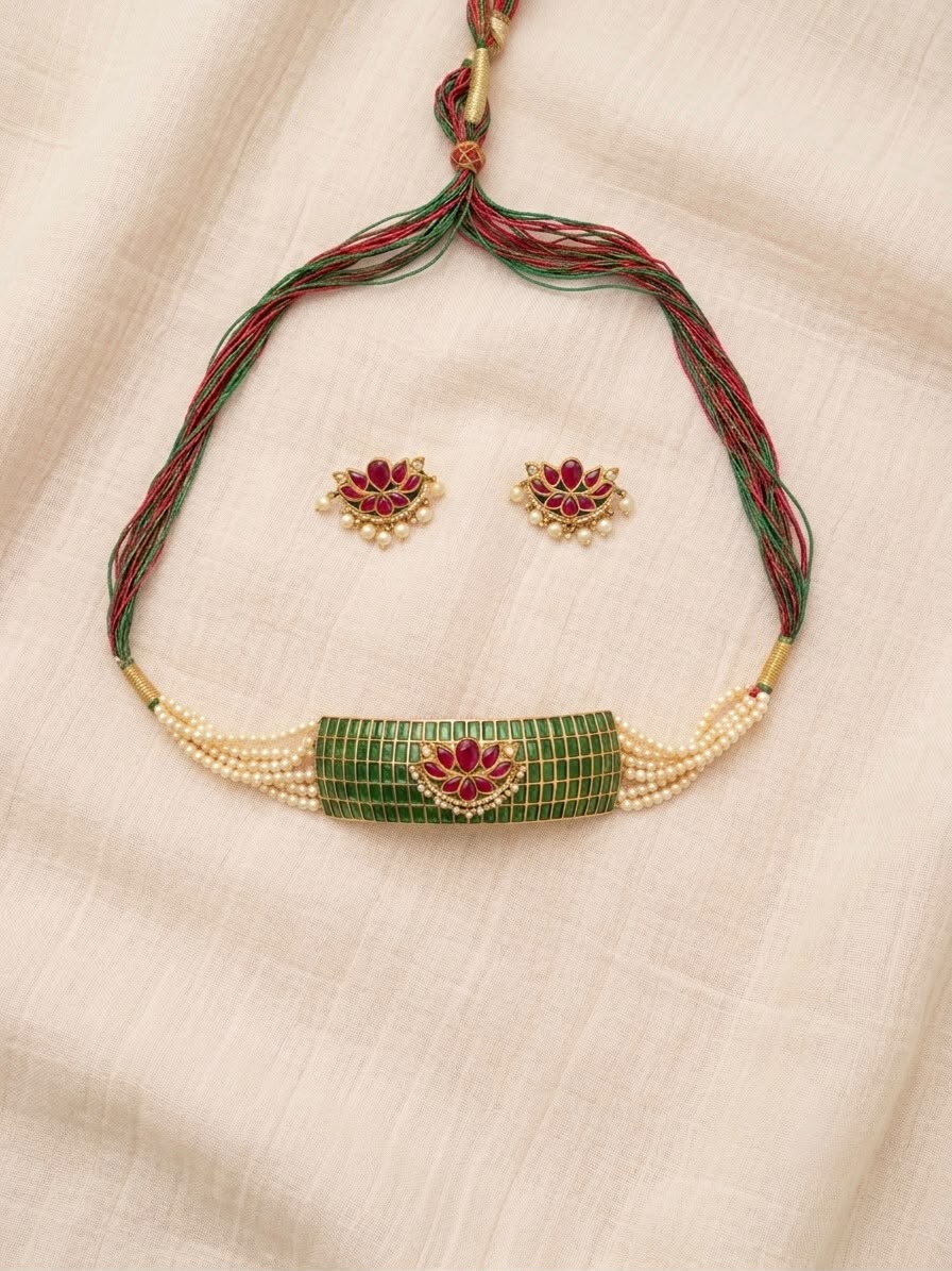 The Lotus Mosaic Choker Ensemble
